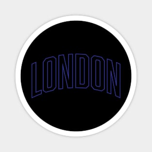 London Blue Outline Magnet